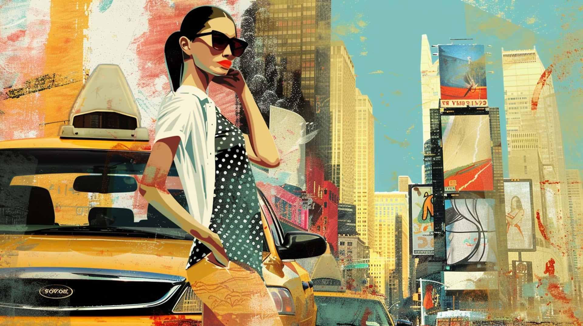 Urban Chic_ Fashionista_ Times Square Wallpaper