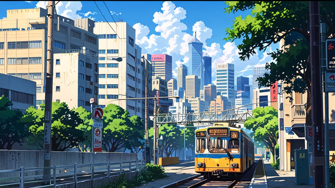 Urban City Animated Wallpaper