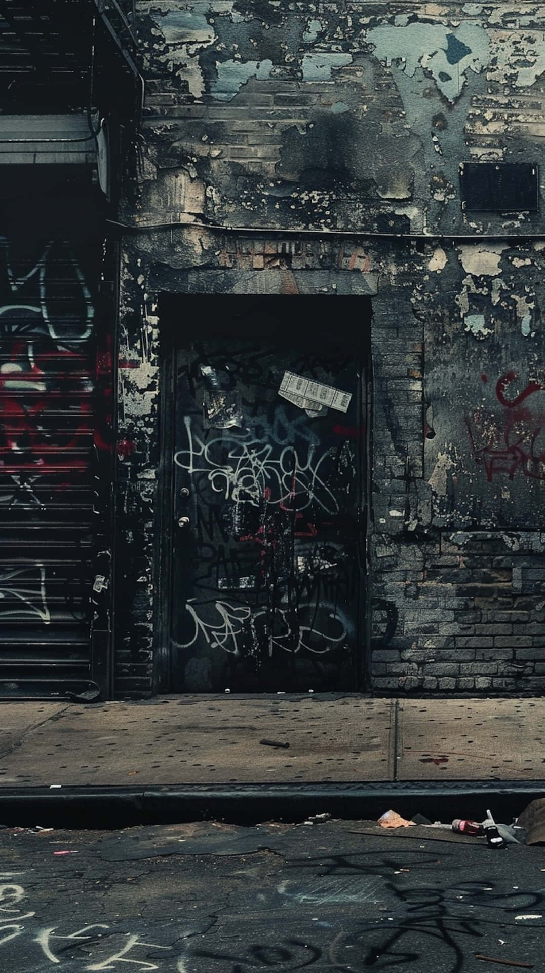 Urban_ Decay_ Graffiti_ Doorway.jpg Wallpaper