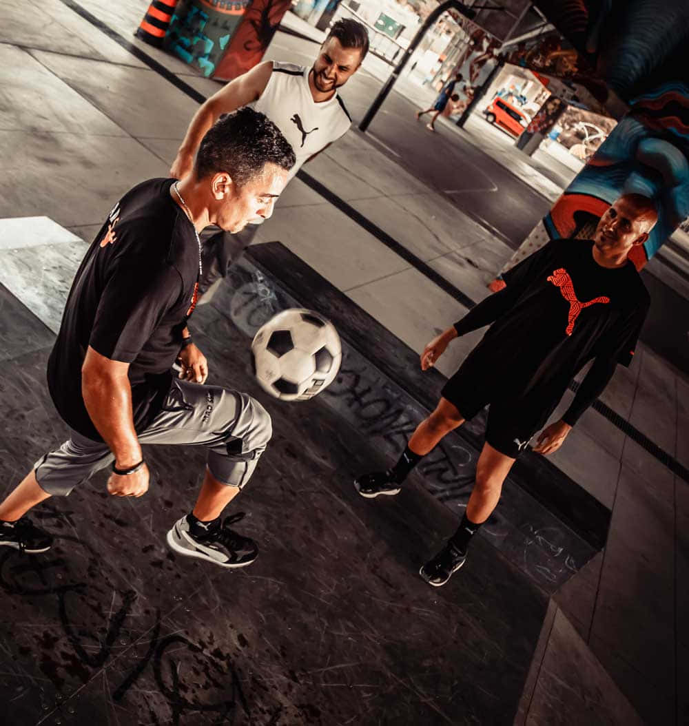 Urban Freestyle Soccer Session Wallpaper