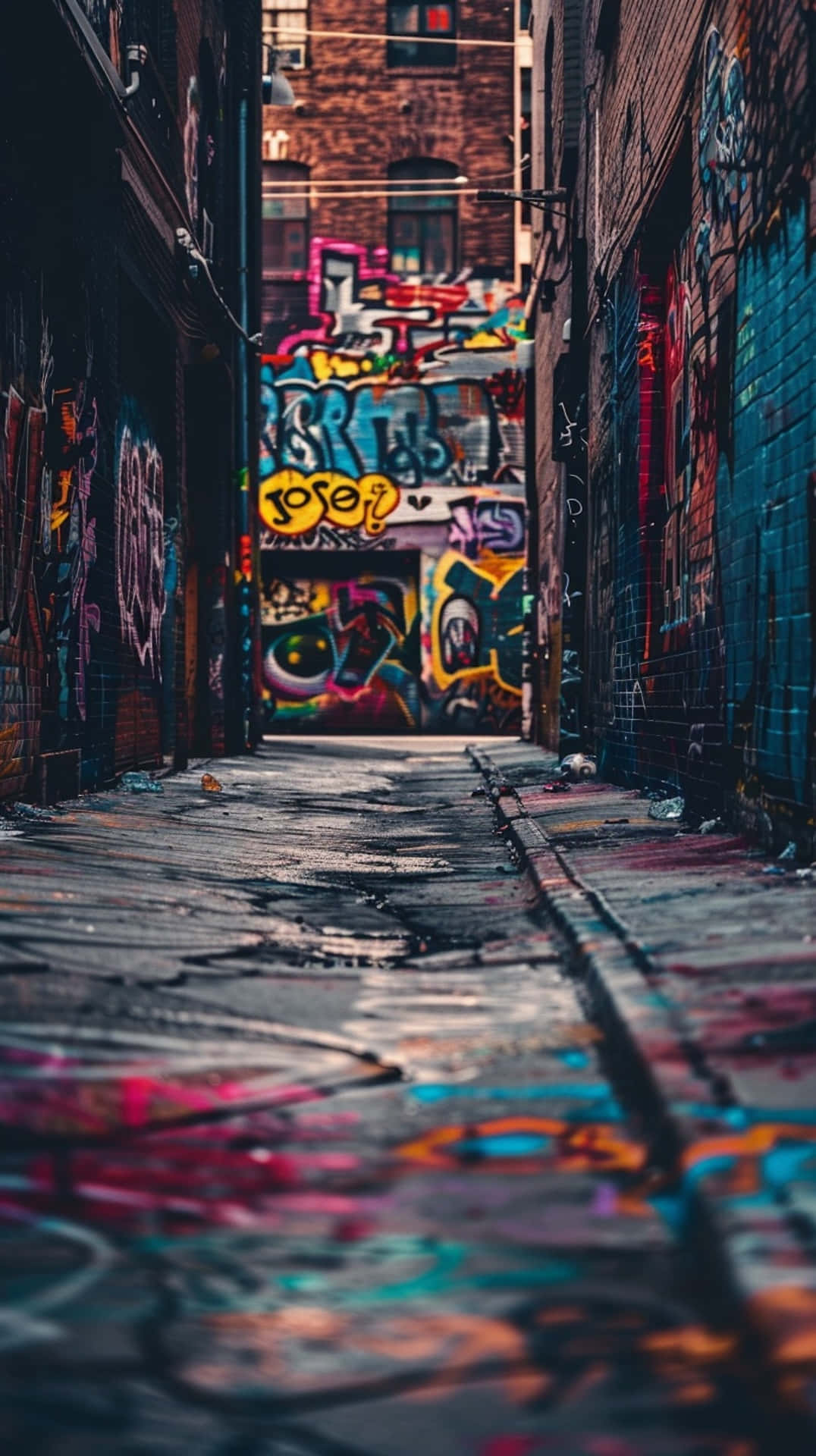 Urban Graffiti Alley Art.jpg Wallpaper