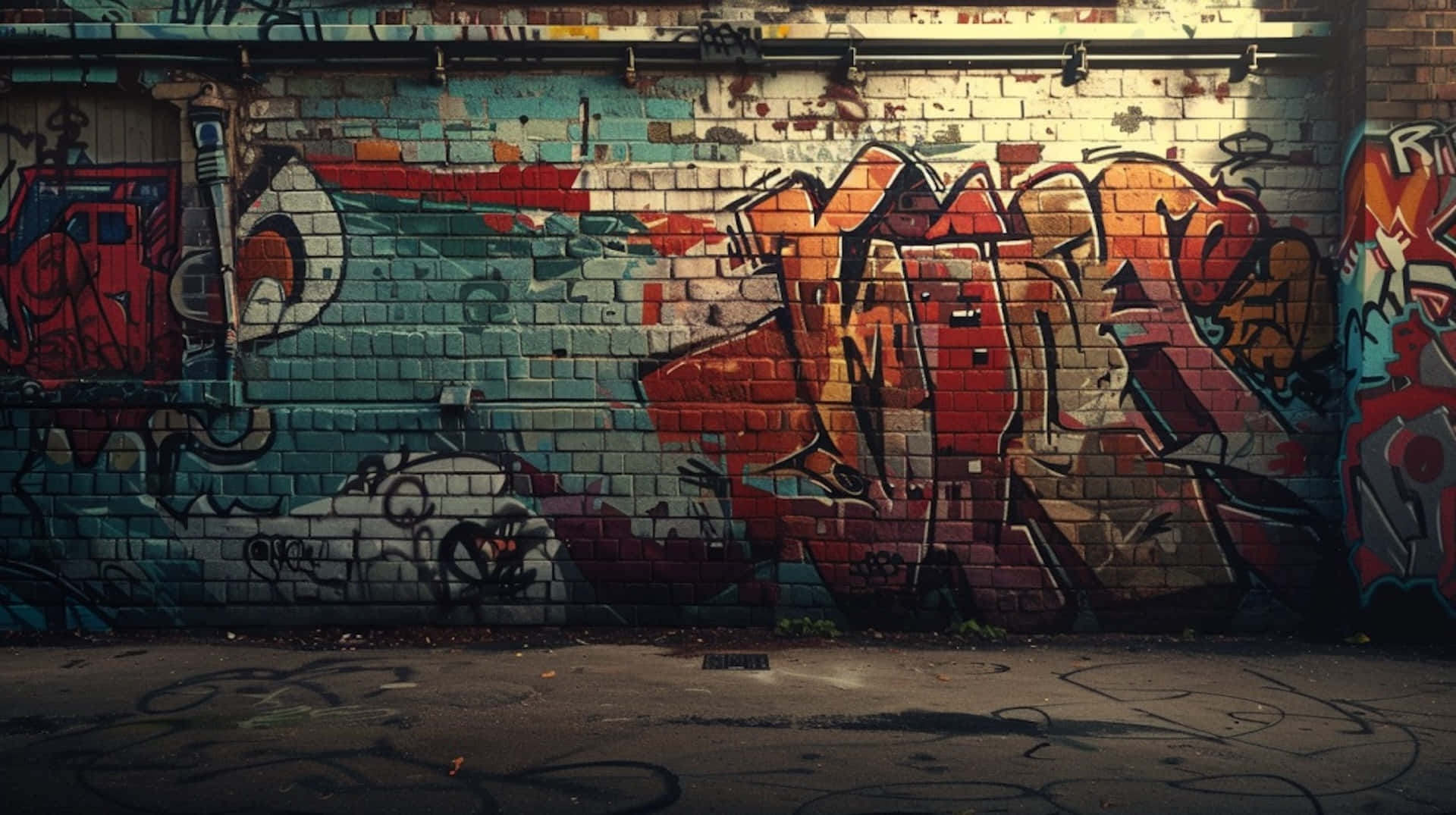 Urban Graffiti Art Wall.jpg Wallpaper