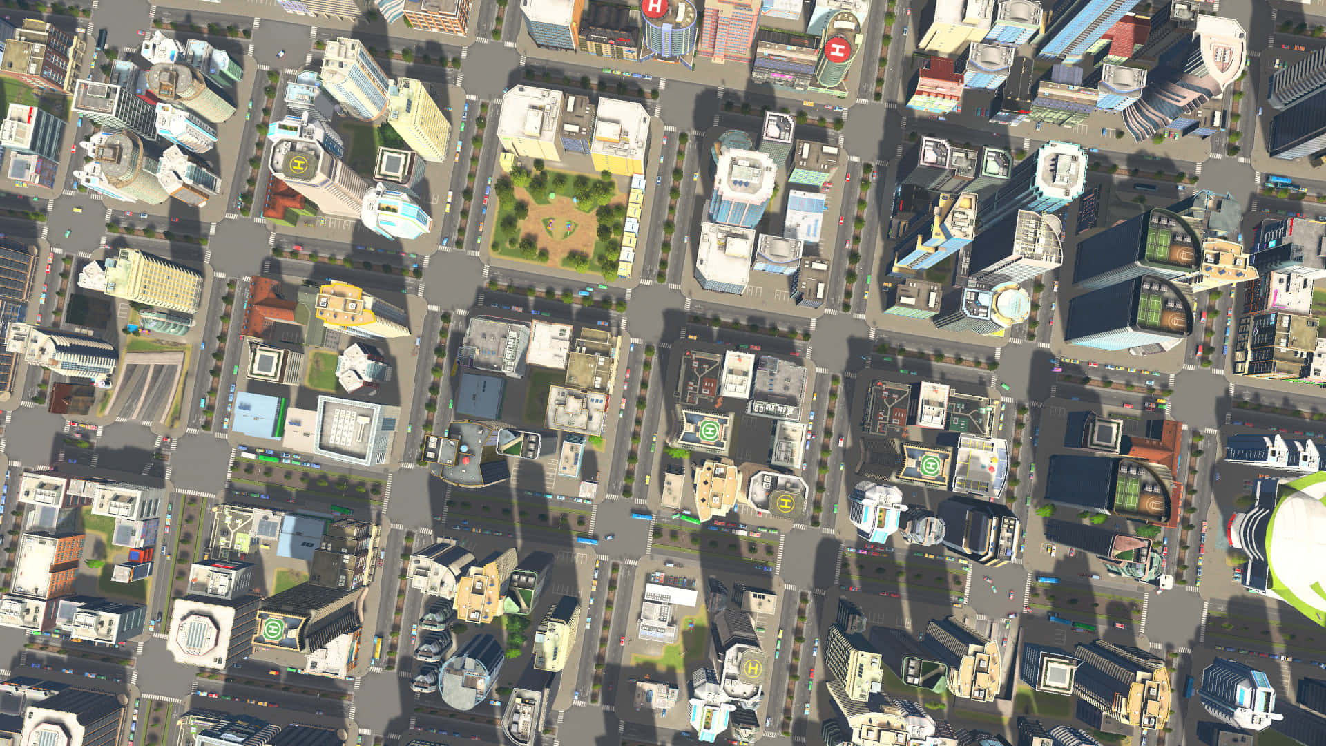 Urban_ Grid_ Top_ View.jpg Wallpaper