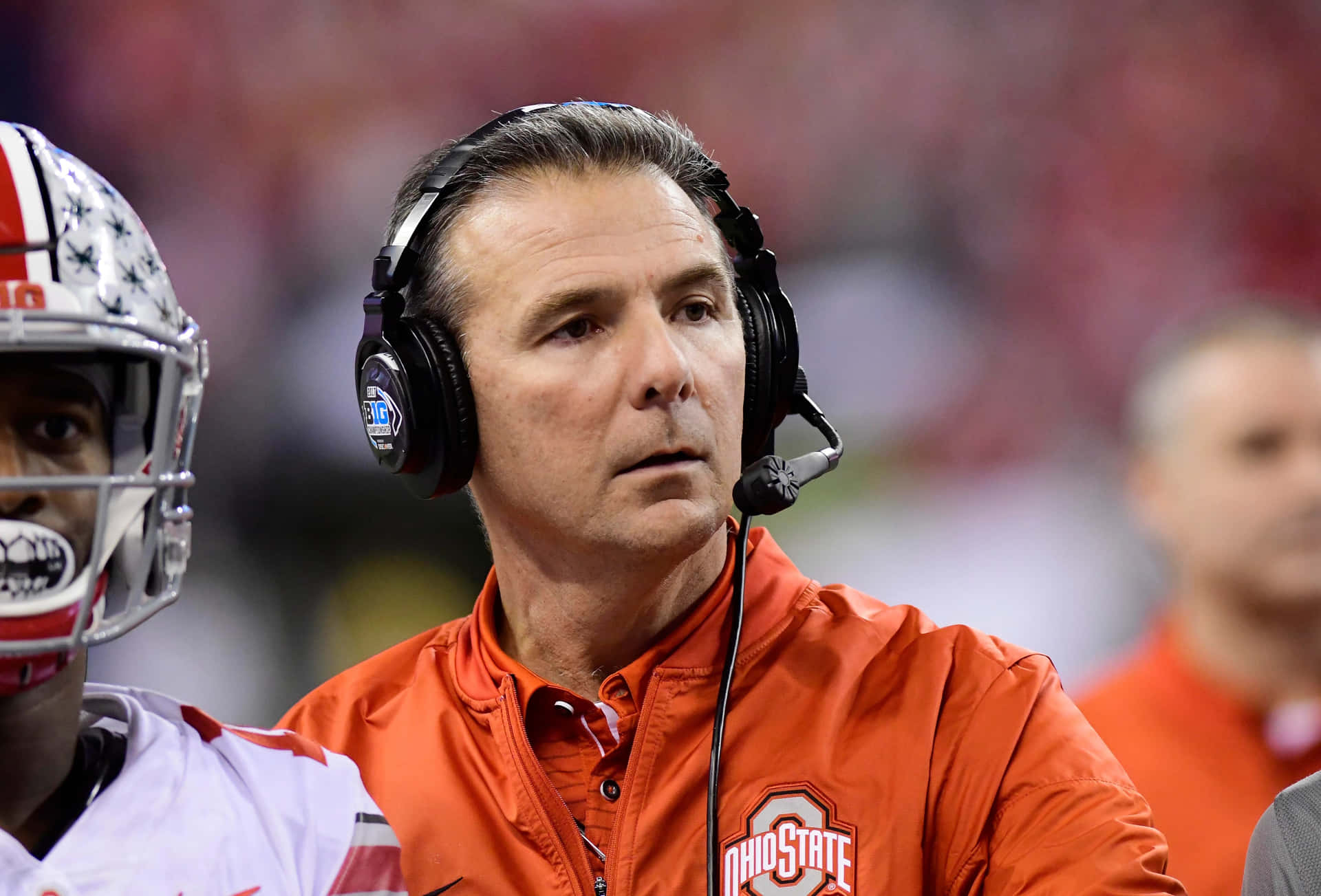 Ohio State Football Coach Mike Mcgillis Is On The Sidelines