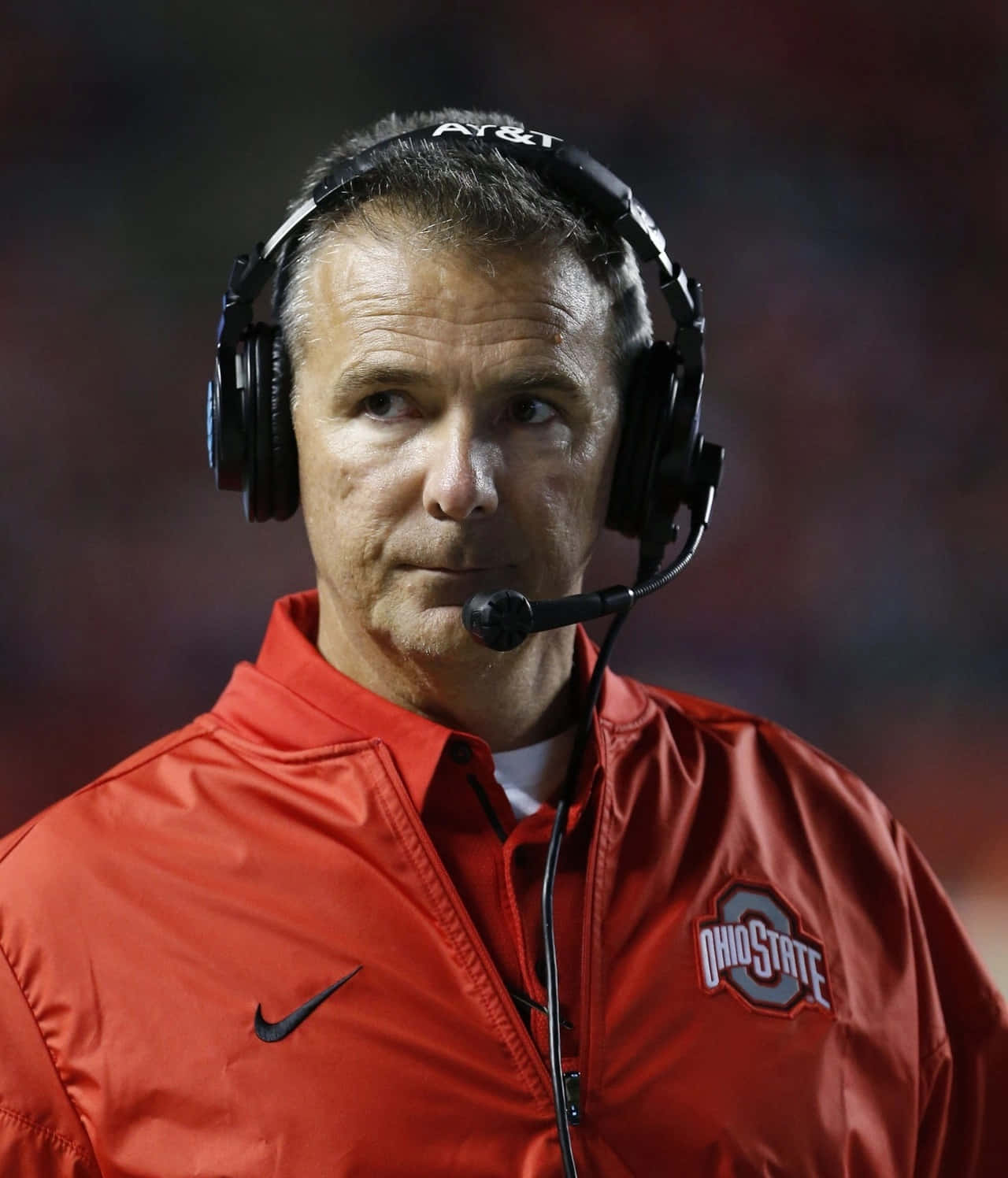 Ohio State head coach, Urban Meyer, in action