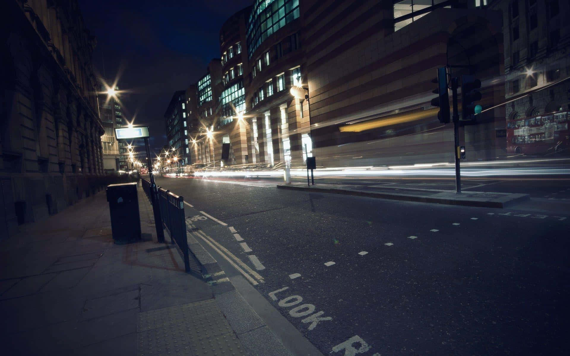 Urban_ Night_ Lights_ Long_ Exposure.jpg Wallpaper