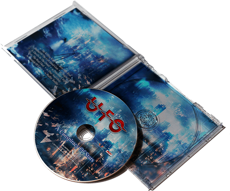 Urban Nightscape C D Caseand Disc PNG