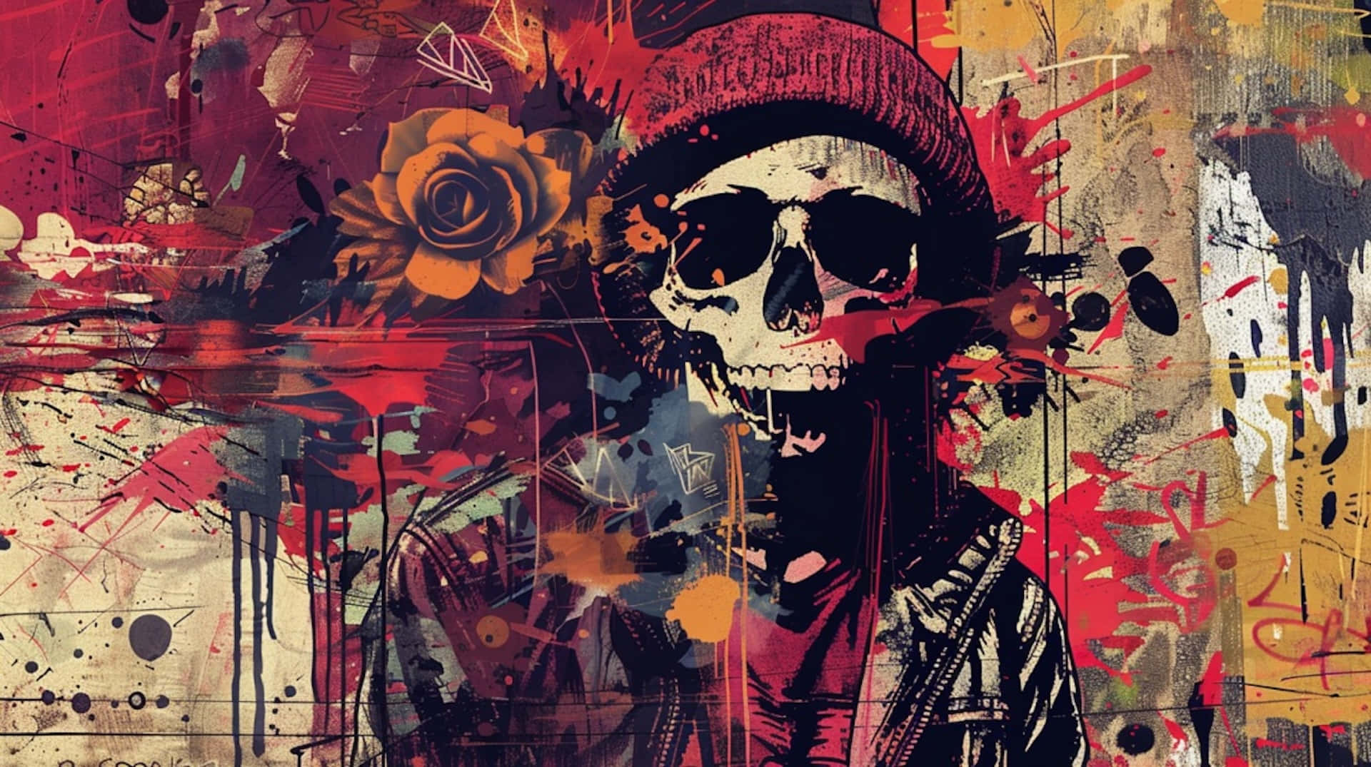 Urban_ Skull_ Graffiti_ Art.jpg Wallpaper