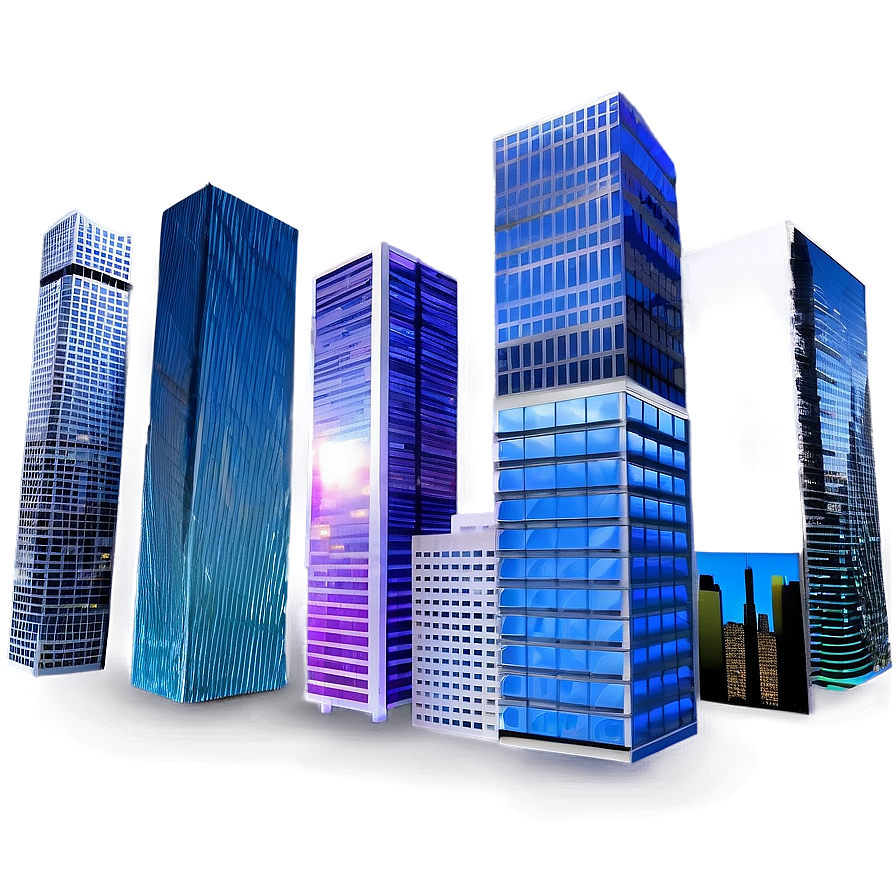 Urban Skyscraper Skyline Png Aud PNG