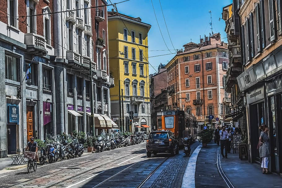 Urban Street In Milan Picture