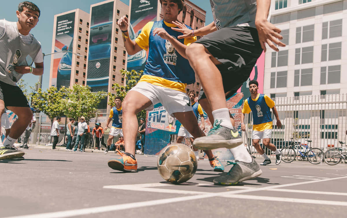 Urban Street Soccer Action.jpg Wallpaper
