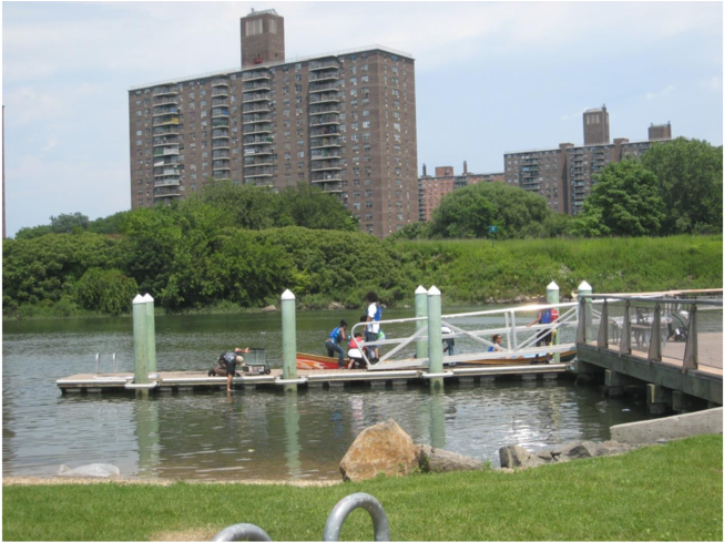 Urban Waterfront Dock Activity PNG