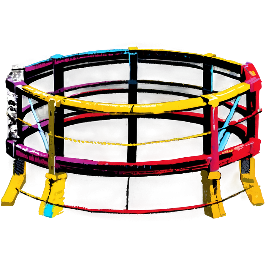 Urban Wrestling Ring Graffiti Png 06212024 PNG