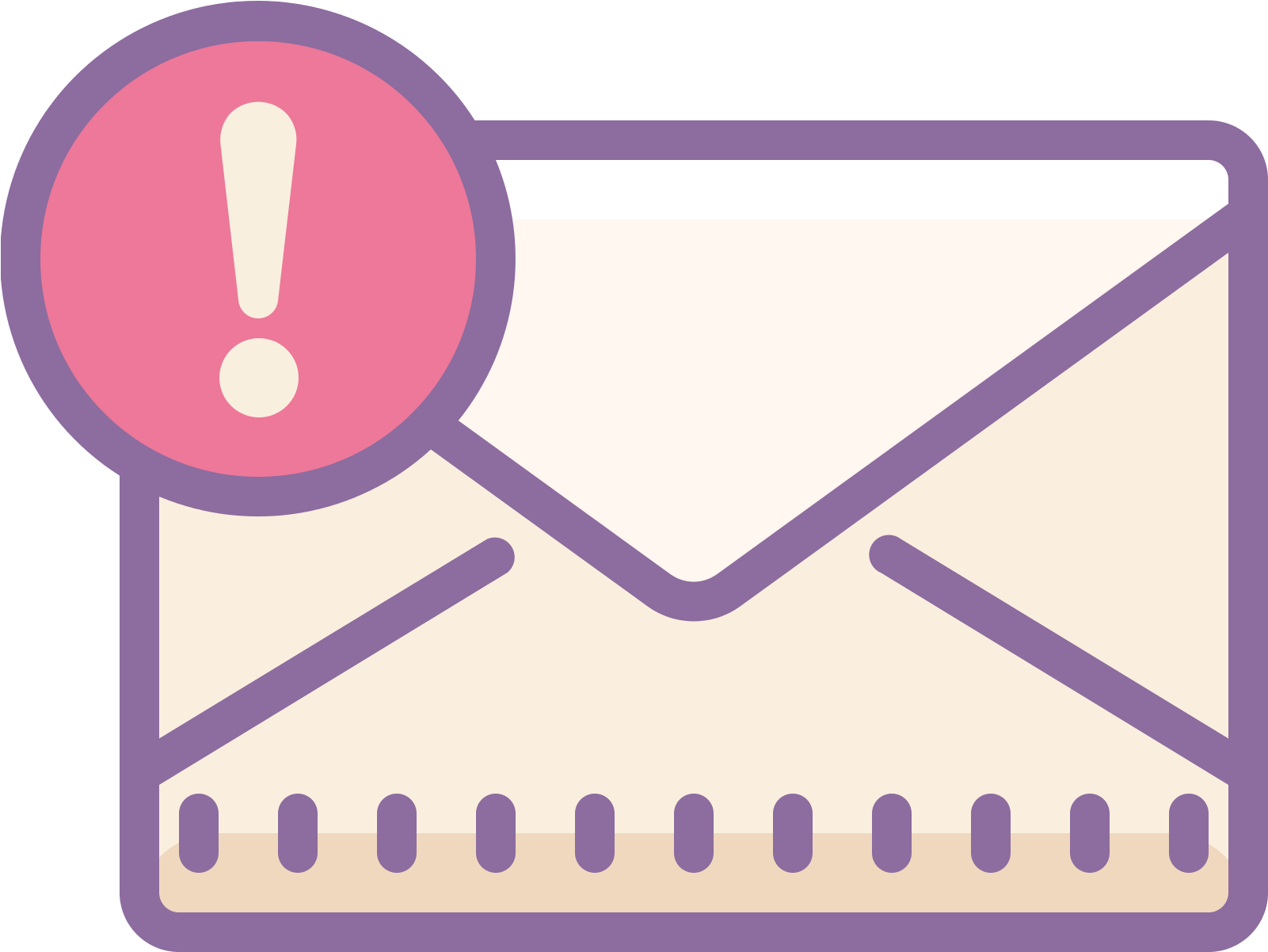 Urgent Email Notification Icon PNG