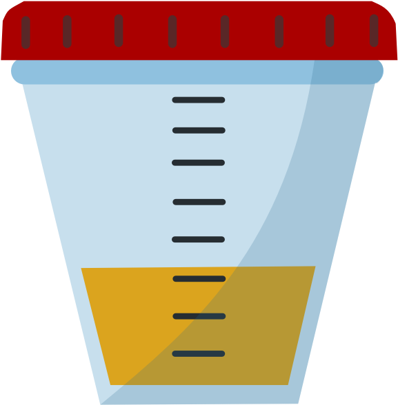 Urine Sample Container Icon PNG