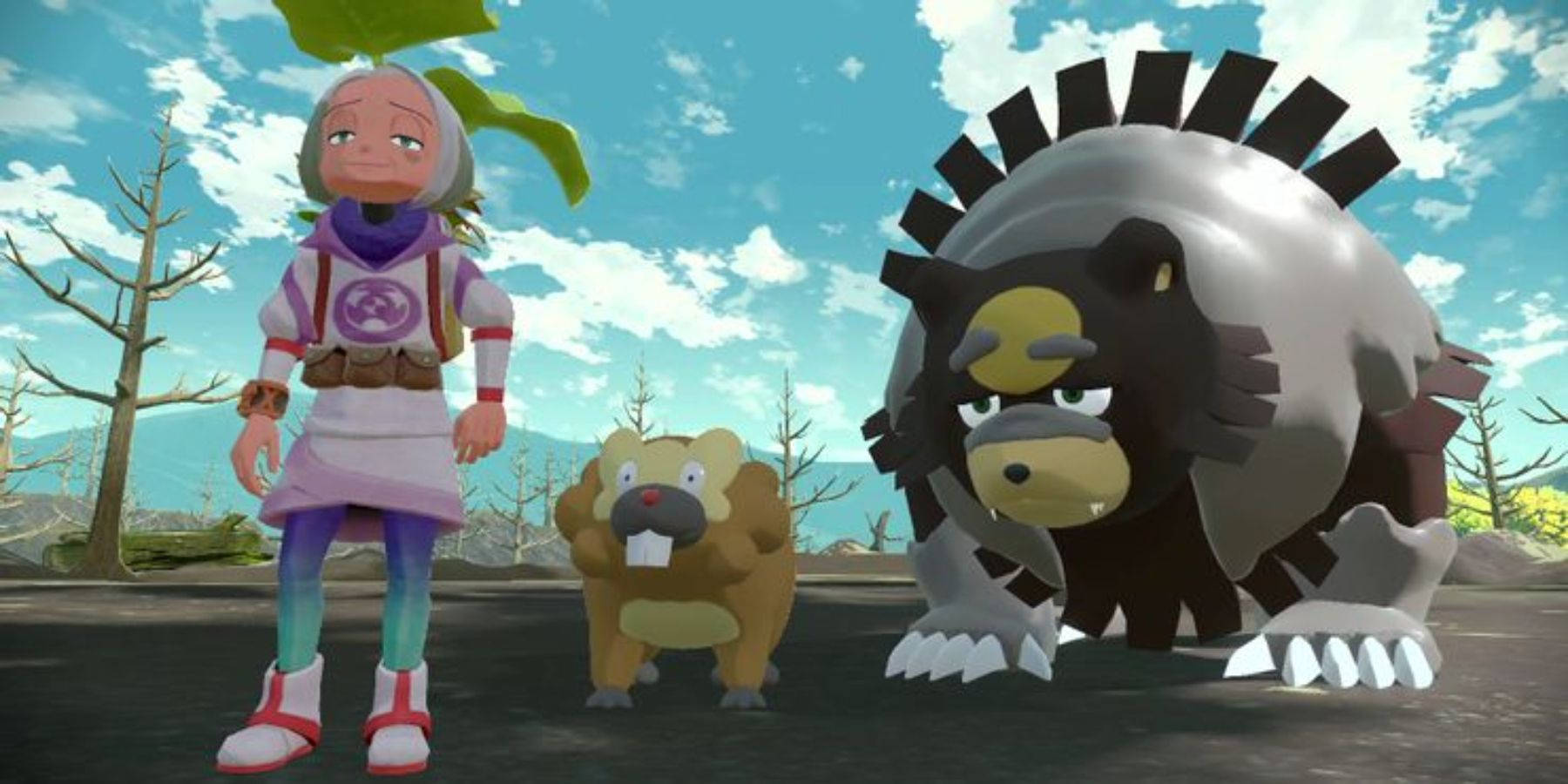 Ursaluna And Bidoof Pokémon Video Game Picture