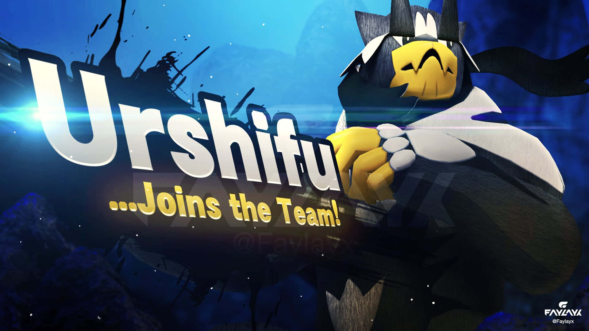 Urshifu Joins The Team Graphic Wallpaper