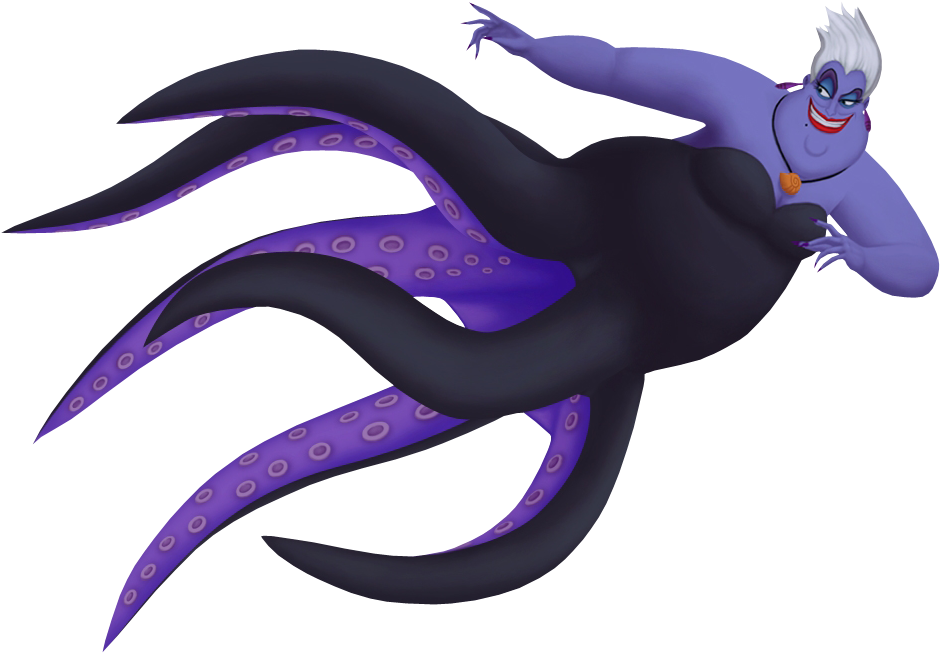 Ursula The Little Mermaid Villain PNG