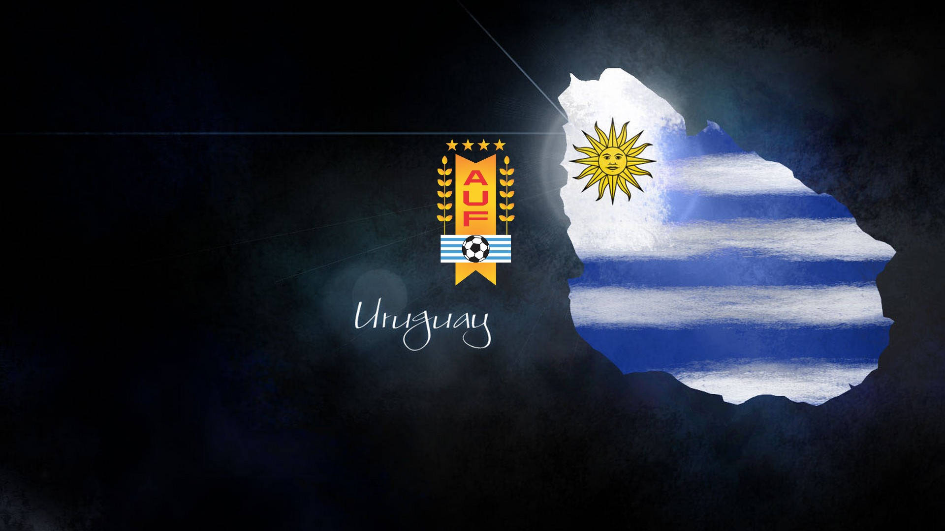 Uruguay Flag And Continent