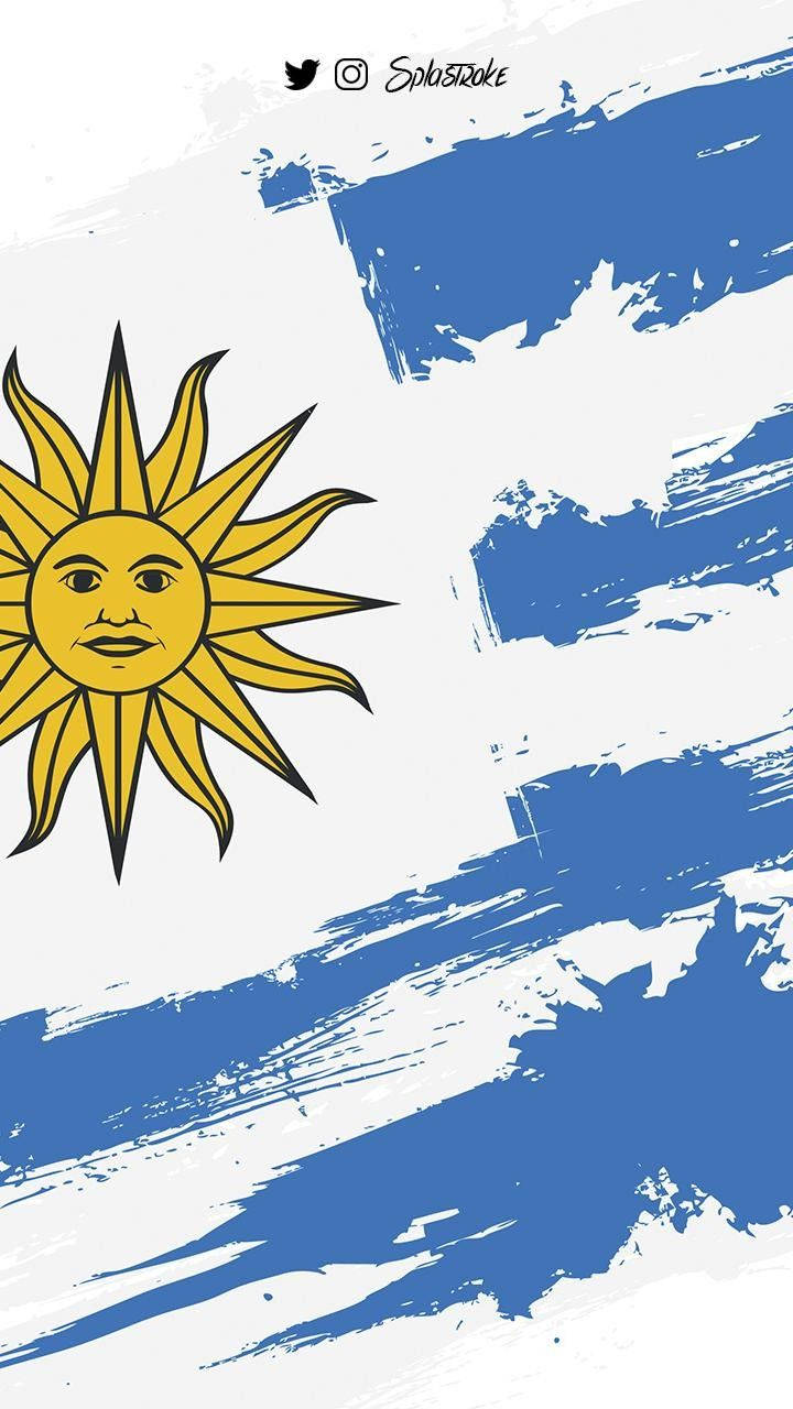 Uruguay Flag Digital Art