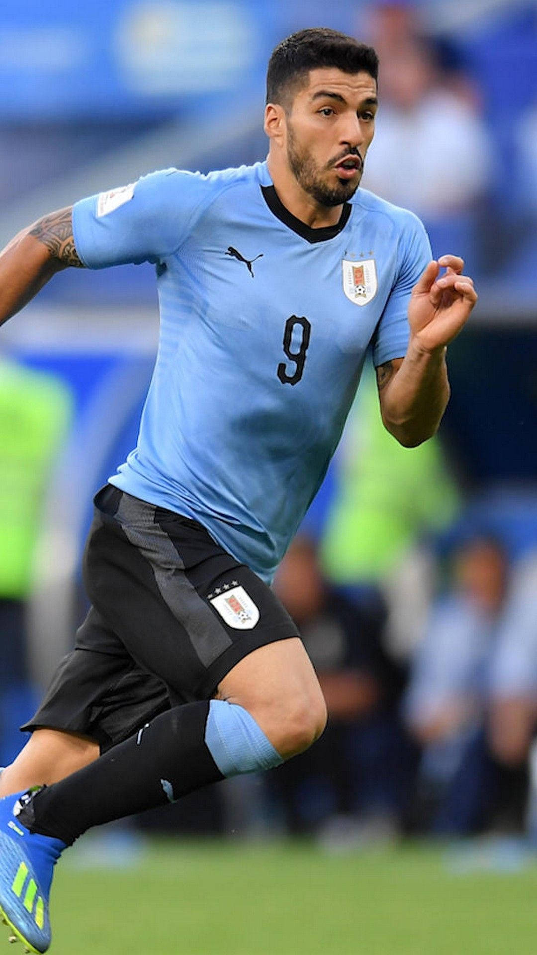 Uruguay Luis Suárez Sprinting