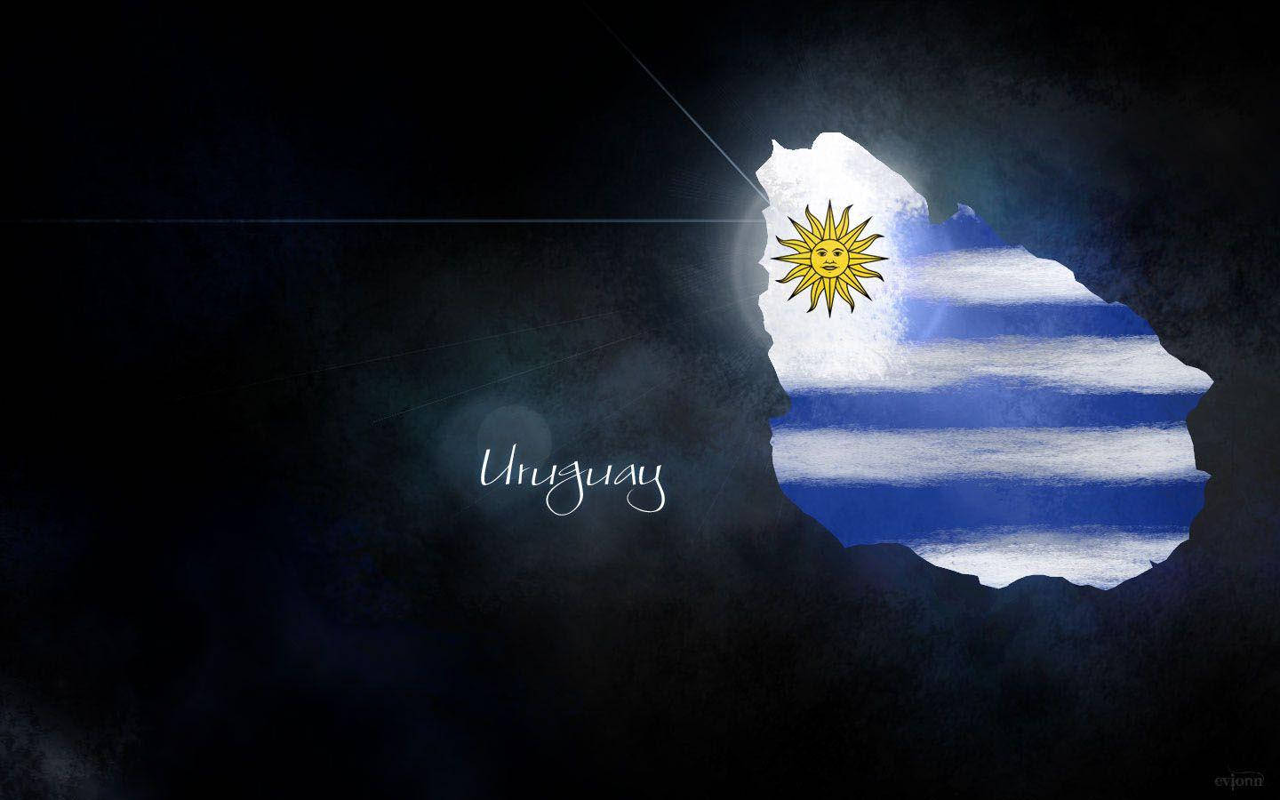 Uruguays Fodboldlandshold Art Wallpaper
