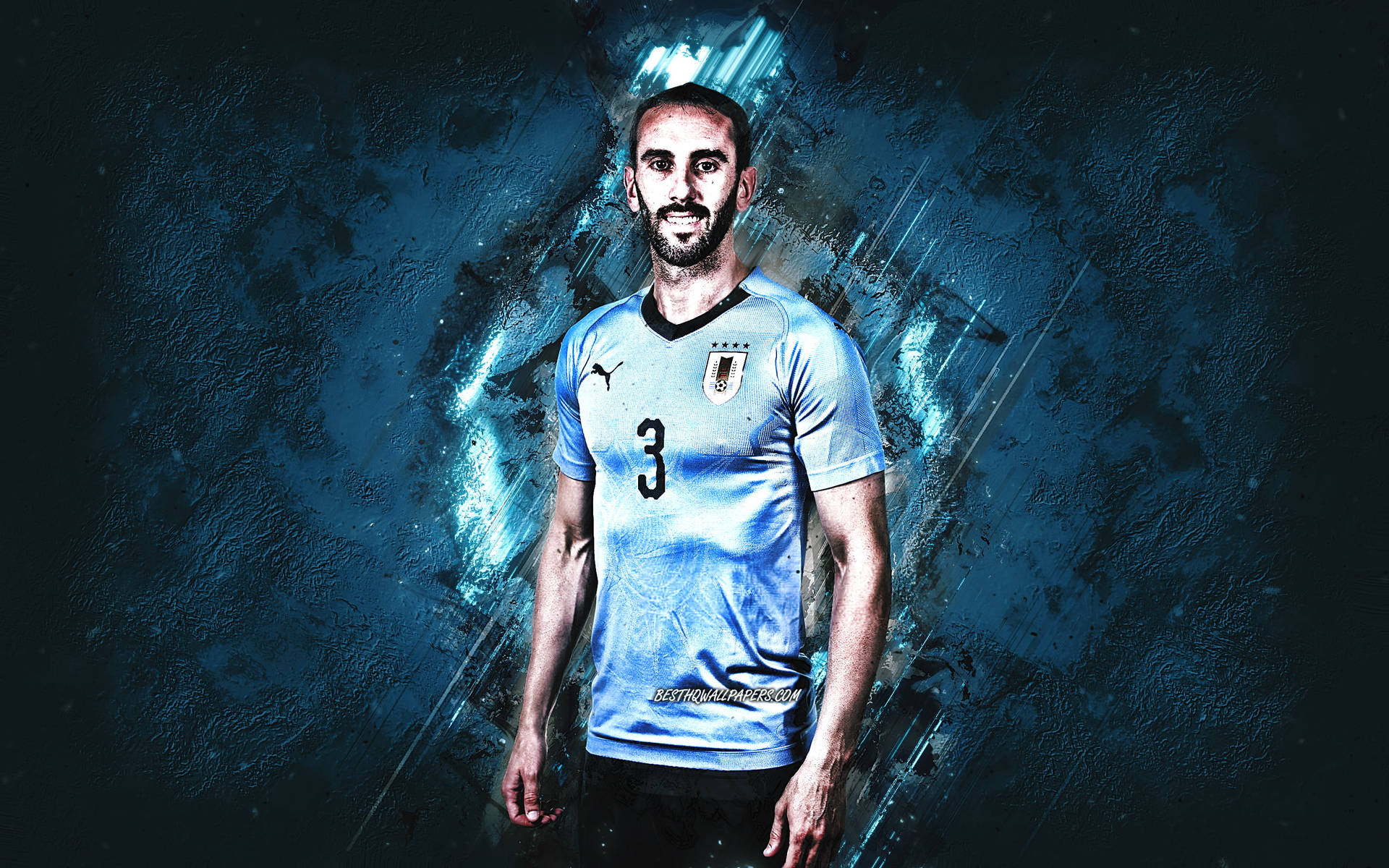 Uruguay National Football Team Diego Godin Highdefinition Tapeter. Wallpaper