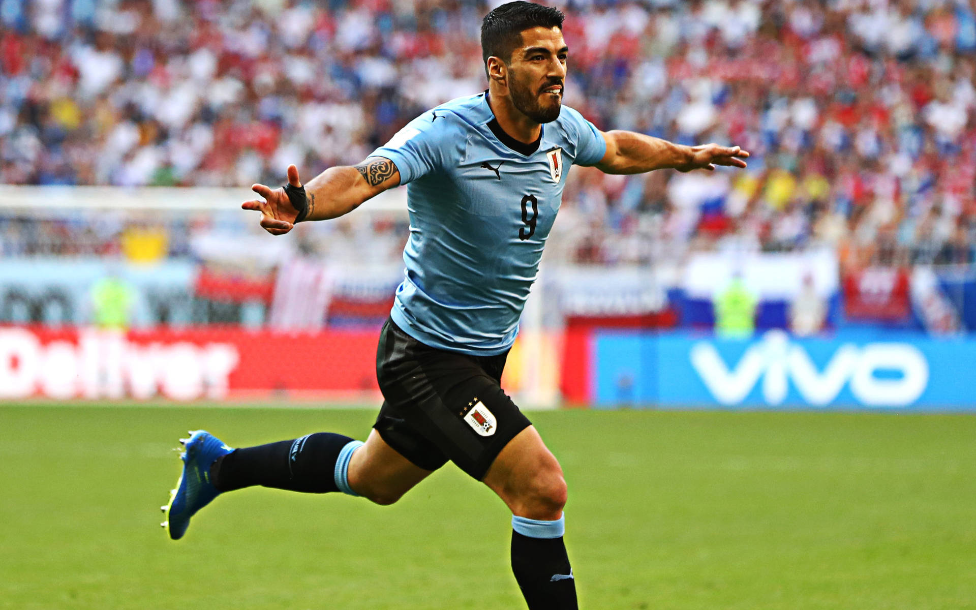 Uruguay National Football Team Forward Suarez Wallpaper