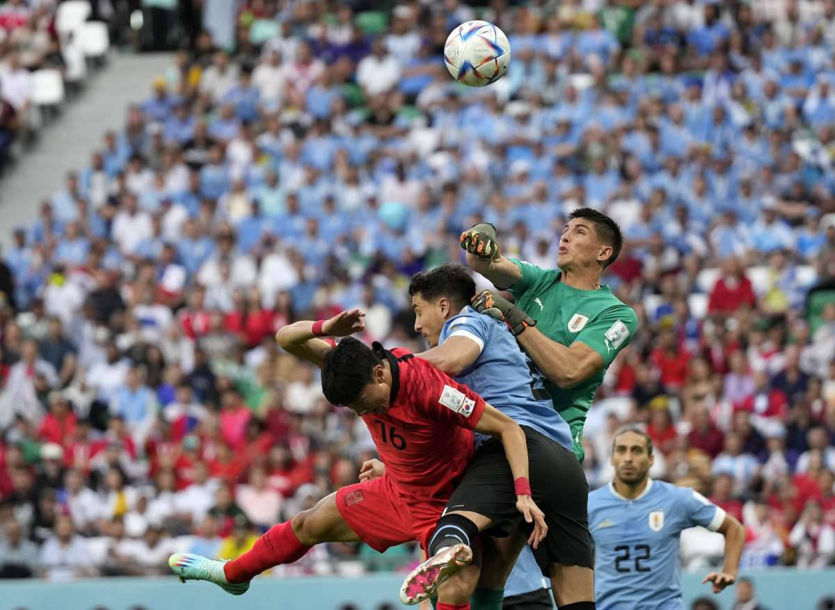 Uruguay Nationals Fodboldhold VS. Korea Republikken Wallpaper
