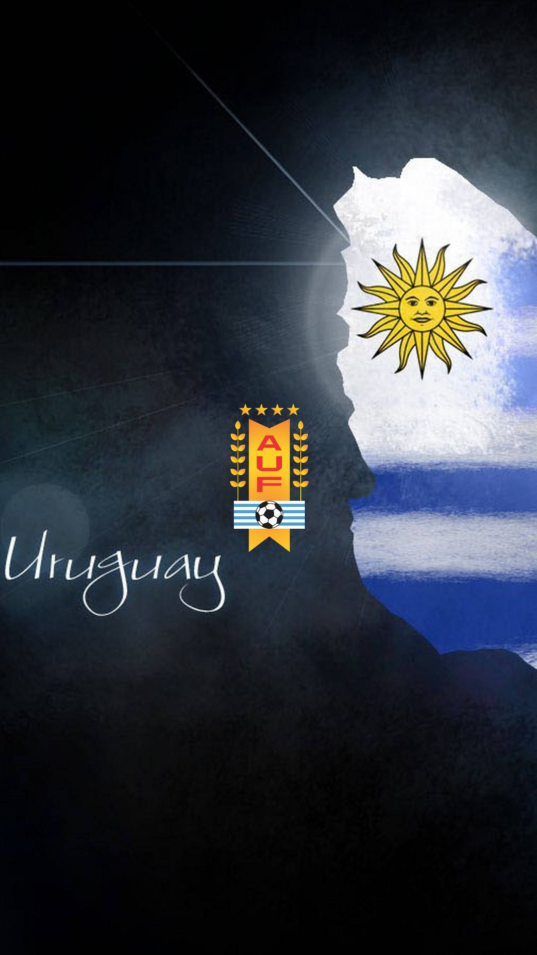 Uruguay Stiliseret Sun Logo Wallpaper