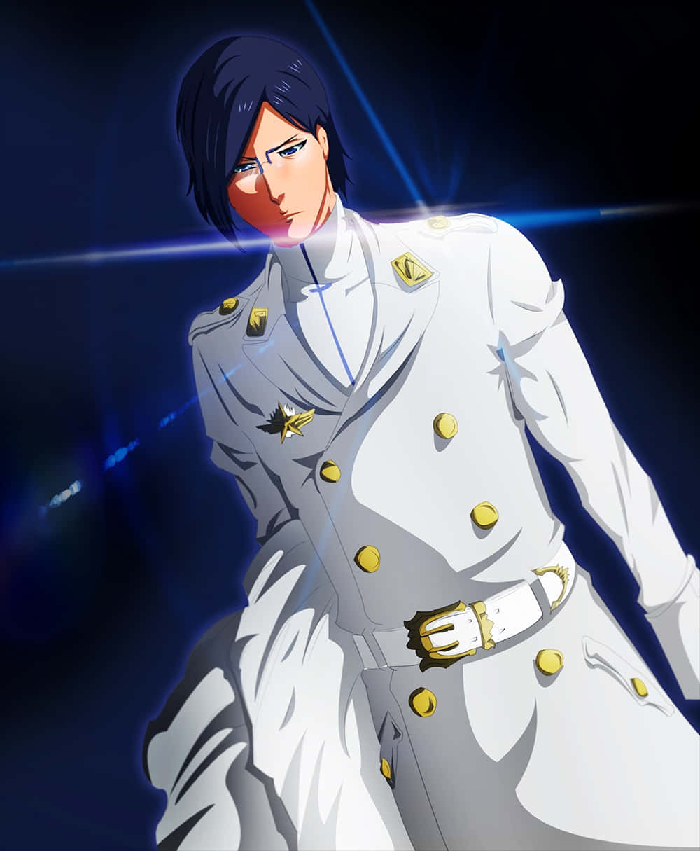 Uryu Ishida Anime Karakter Portrett Bakgrunnsbildet