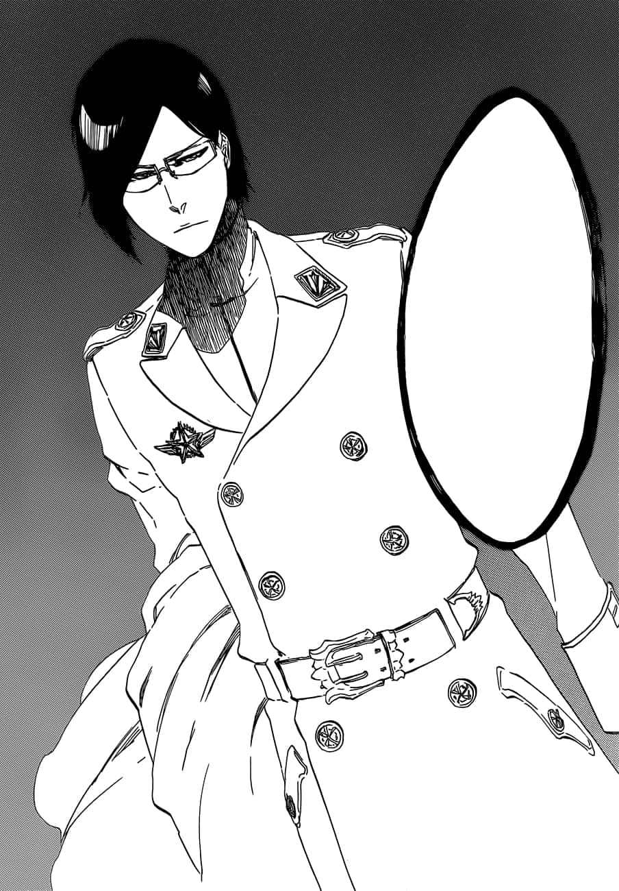 Uryu Ishida Anime Karakter Skisse Bakgrunnsbildet