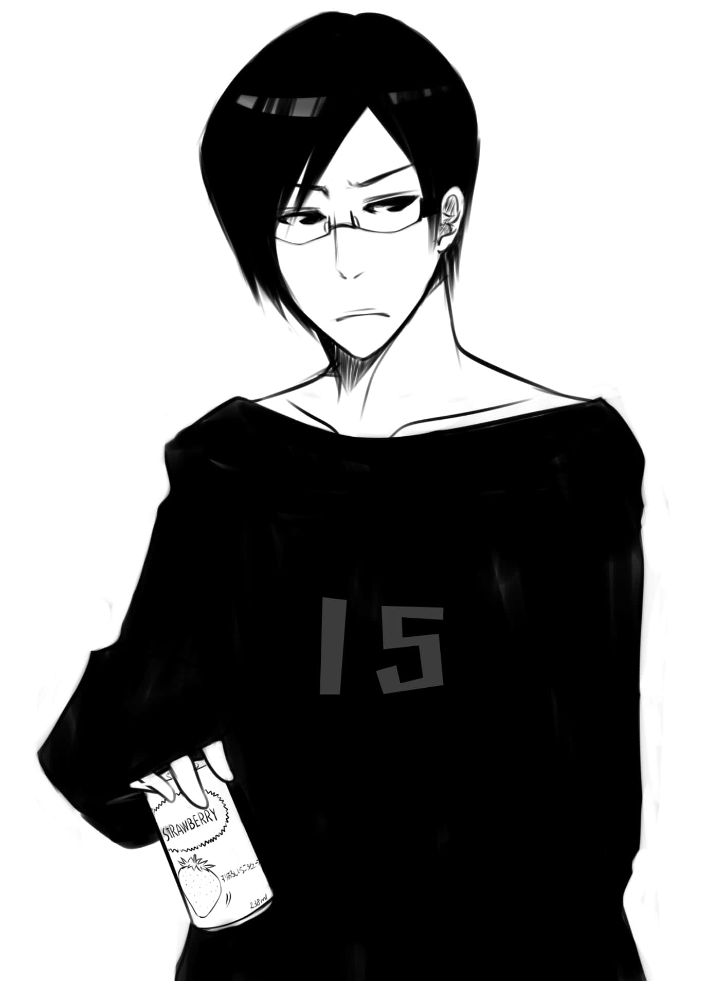 Uryu Ishida Mustavalkoinen Luonnos Taustakuva