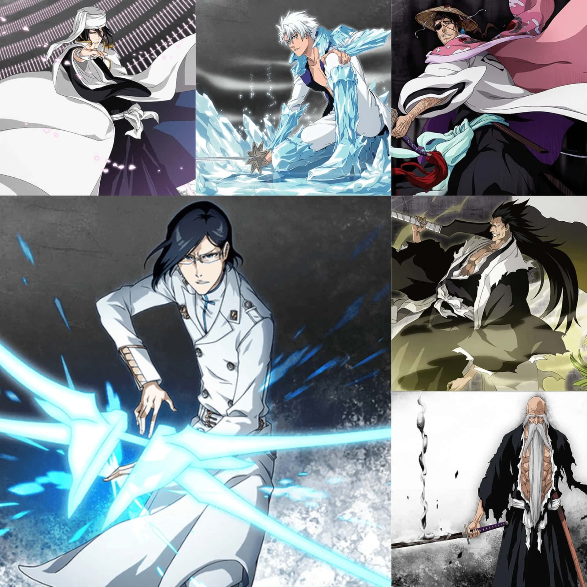 Uryu Ishida Bleach Collage Achtergrond