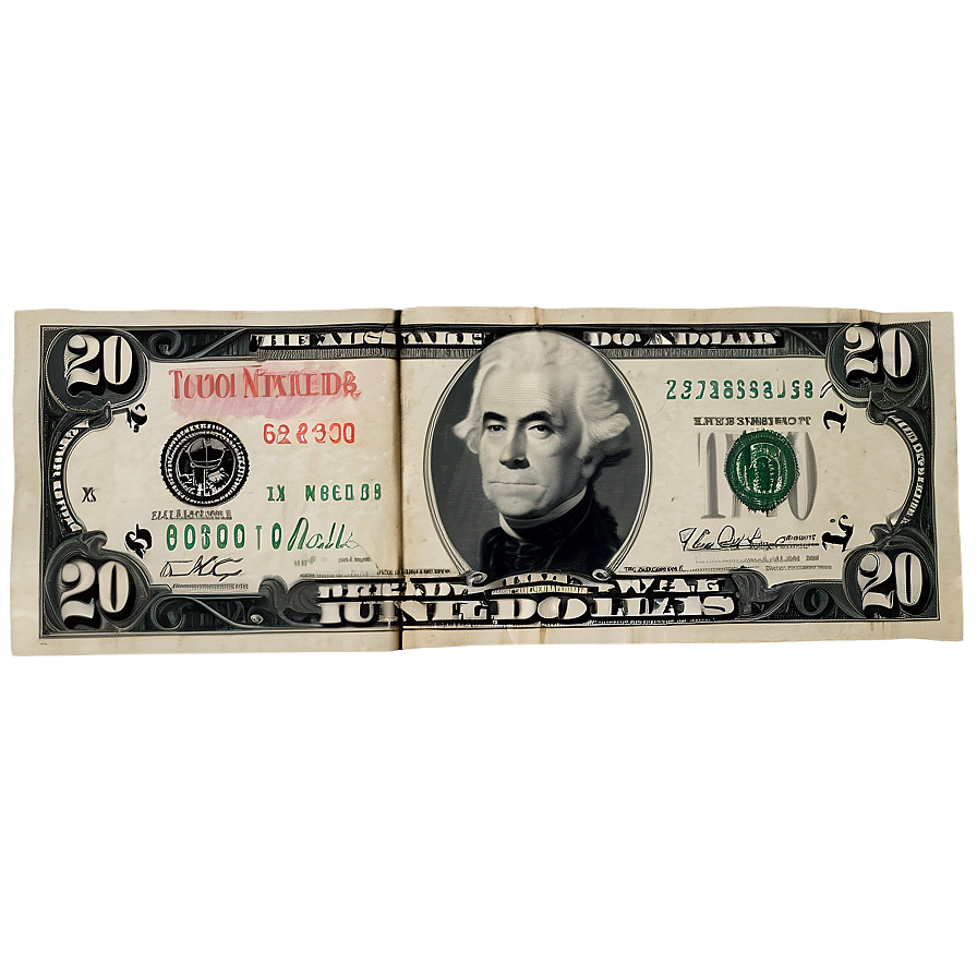 Us 20 Dollar Bill Backside Png 06132024 PNG