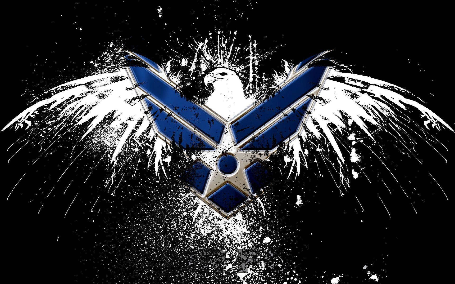 Logo Dell'aquila Dell'aeronautica Americana Sfondo