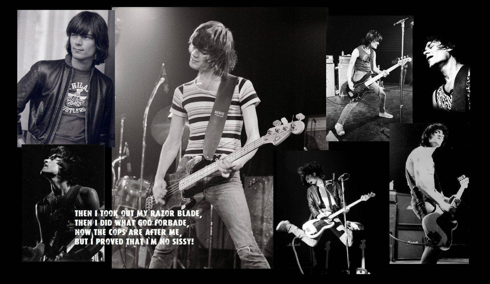 "Classic Ramones Band in Monochrome at 53rd&3rd" Wallpaper