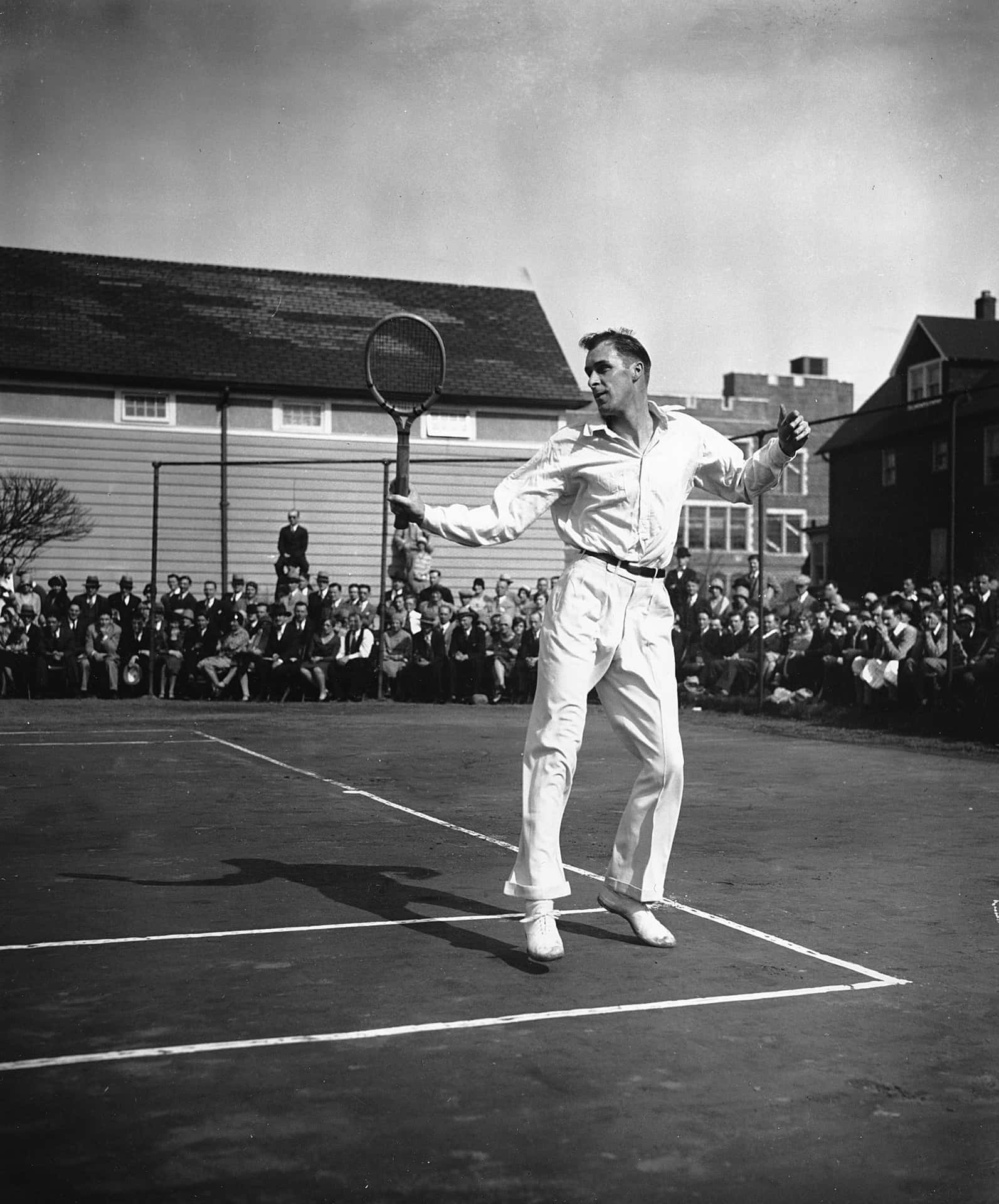 Historiade Bill Tilden En Wimbledon De Los Estados Unidos. Fondo de pantalla