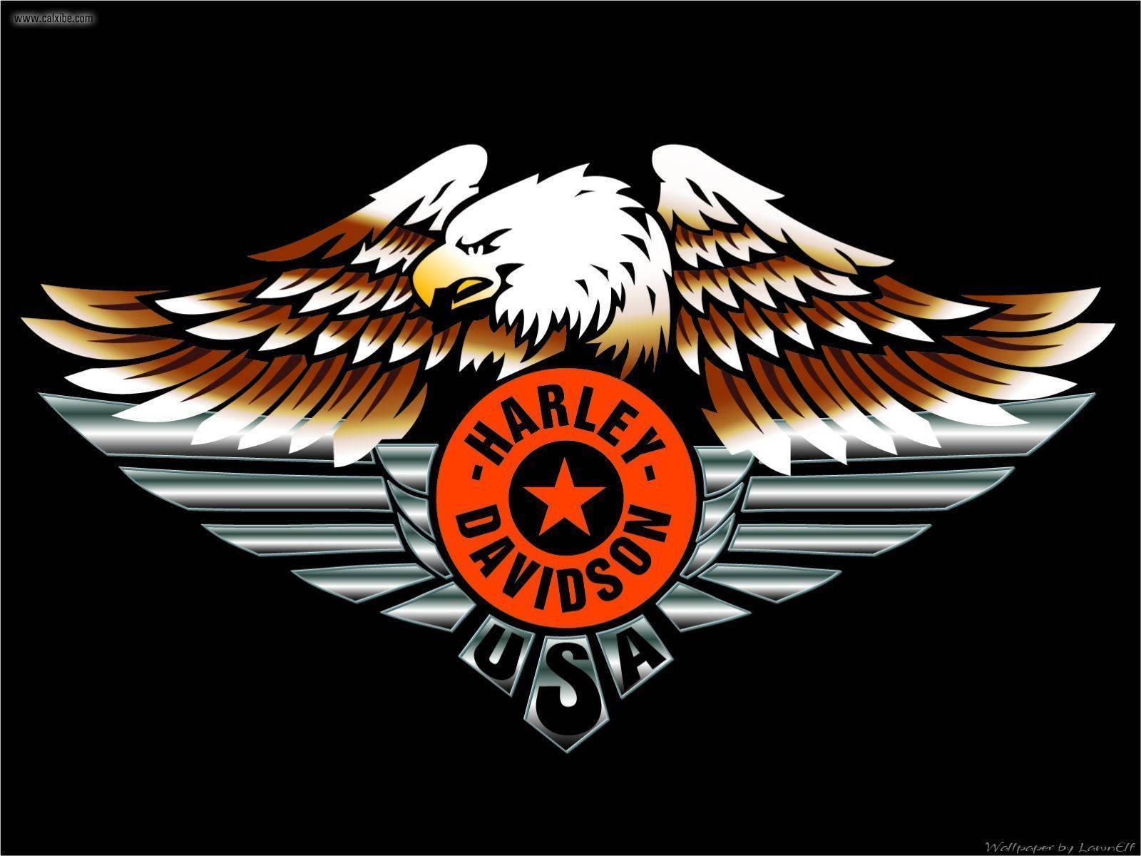 Us Eagle Harley Davidson Logo Picture