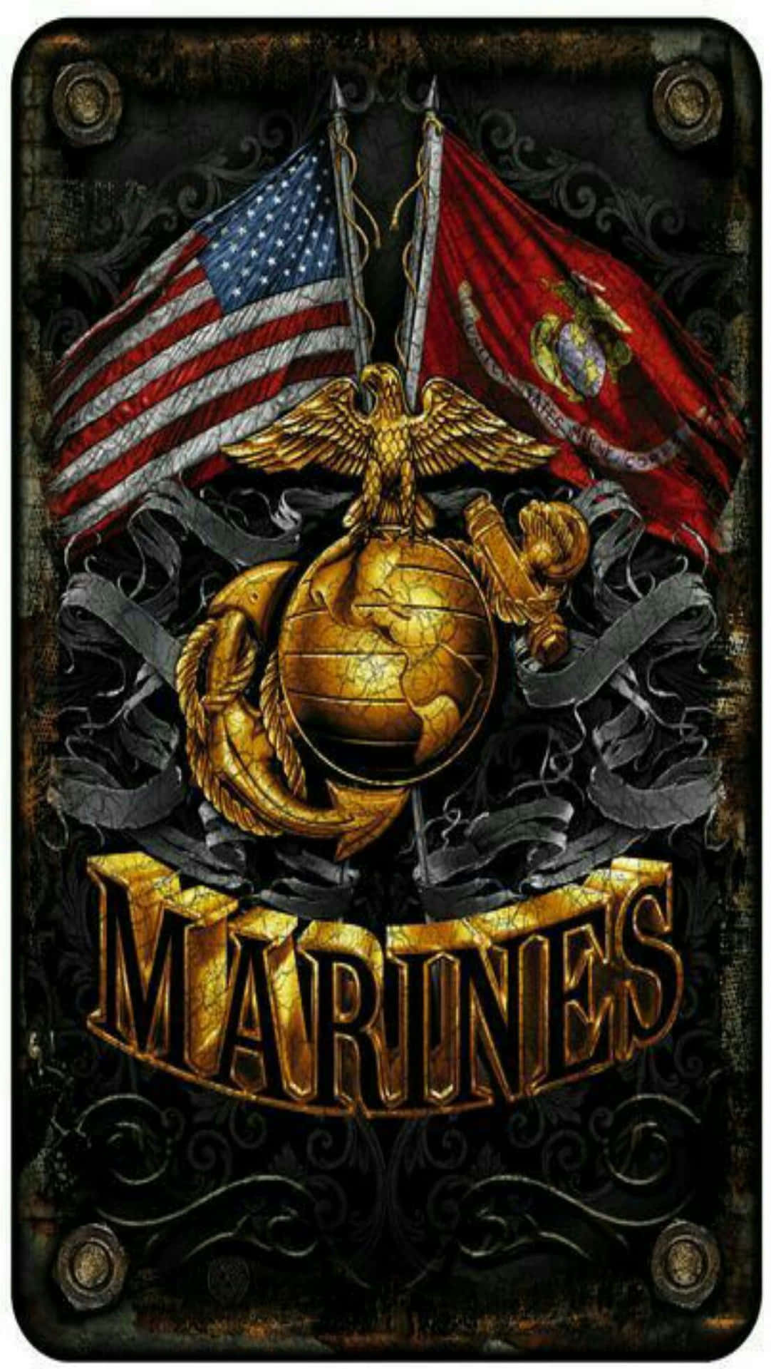 Enstolt Amerikaner: Us Marine Corps Wallpaper