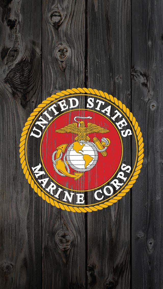 Ilsimbolo Dell'emblema Della Bandiera Del Corpo Dei Marines Degli Stati Uniti Sfondo