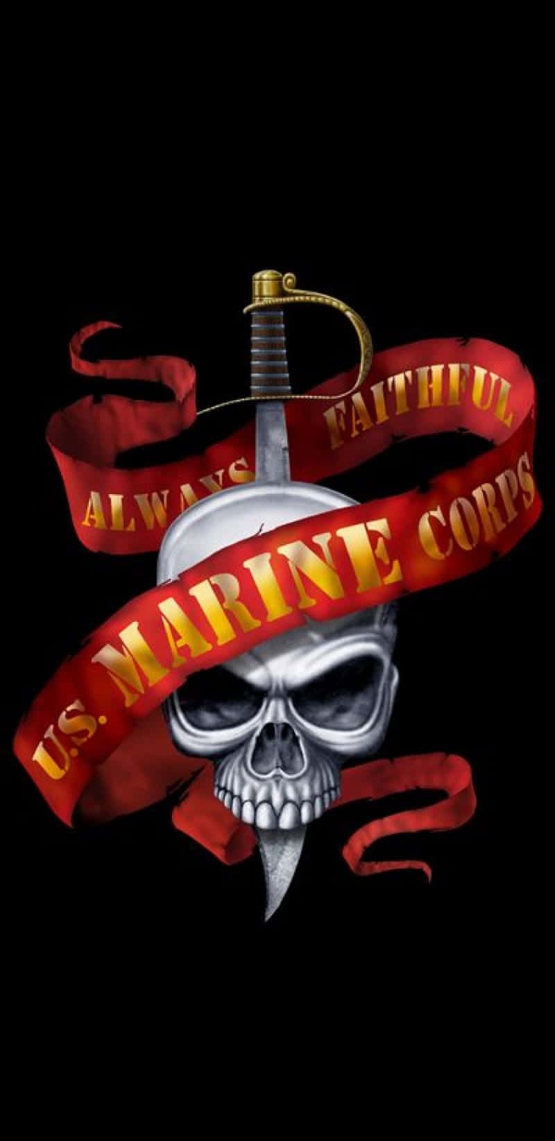 Unteléfono Del Cuerpo De Marines De Los Estados Unidos. Fondo de pantalla