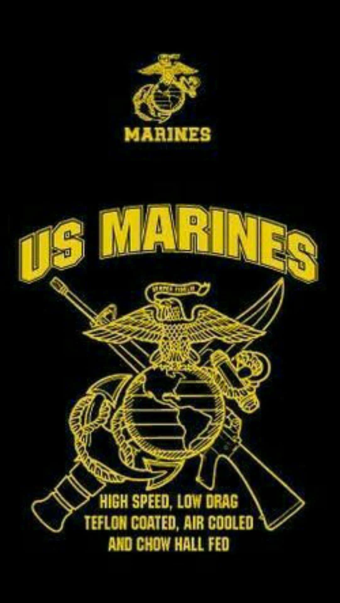 Visadin Patriotism Med En Us Marine Corps Iphone Bakgrundsbild! Wallpaper