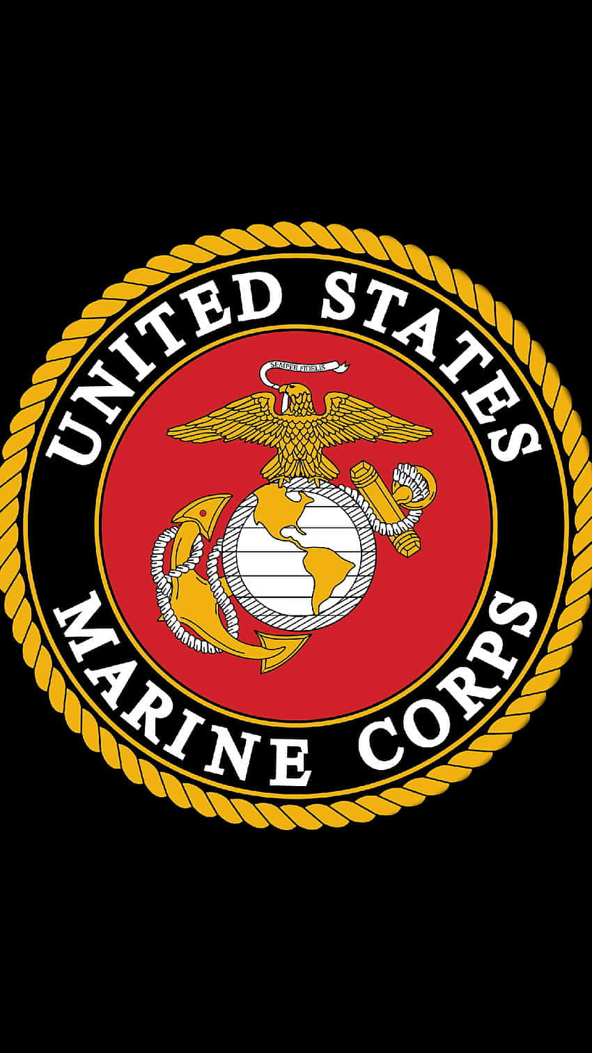 Mostrail Tuo Orgoglio E La Tua Forza Con L'immagine Del Corpo Dei Marines Degli Stati Uniti Per Iphone. Sfondo