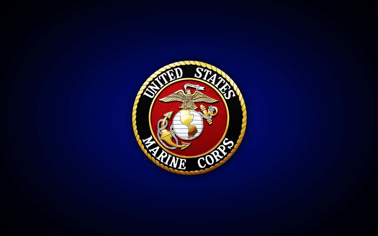 Us Marines Logo Dark Blue Picture