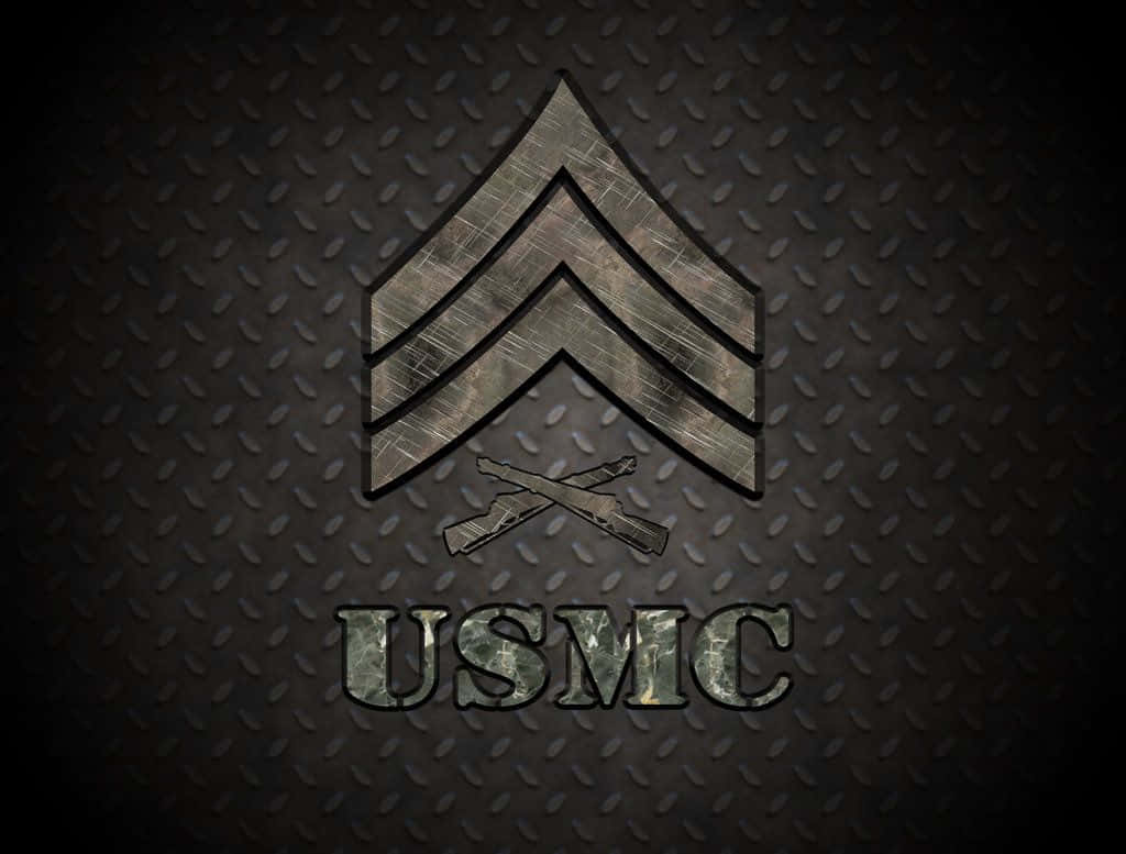 US Marine proudly stands guard Wallpaper