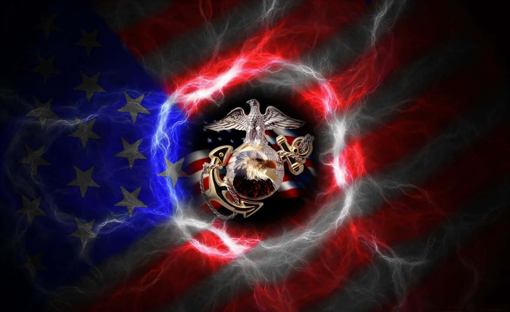 "America's Brave Heroes: The US Marines" Wallpaper