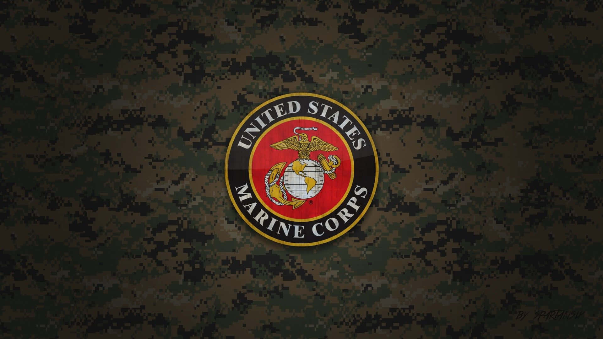 Marinesde Los Estados Unidos Se Lanzan Al Combate. Fondo de pantalla