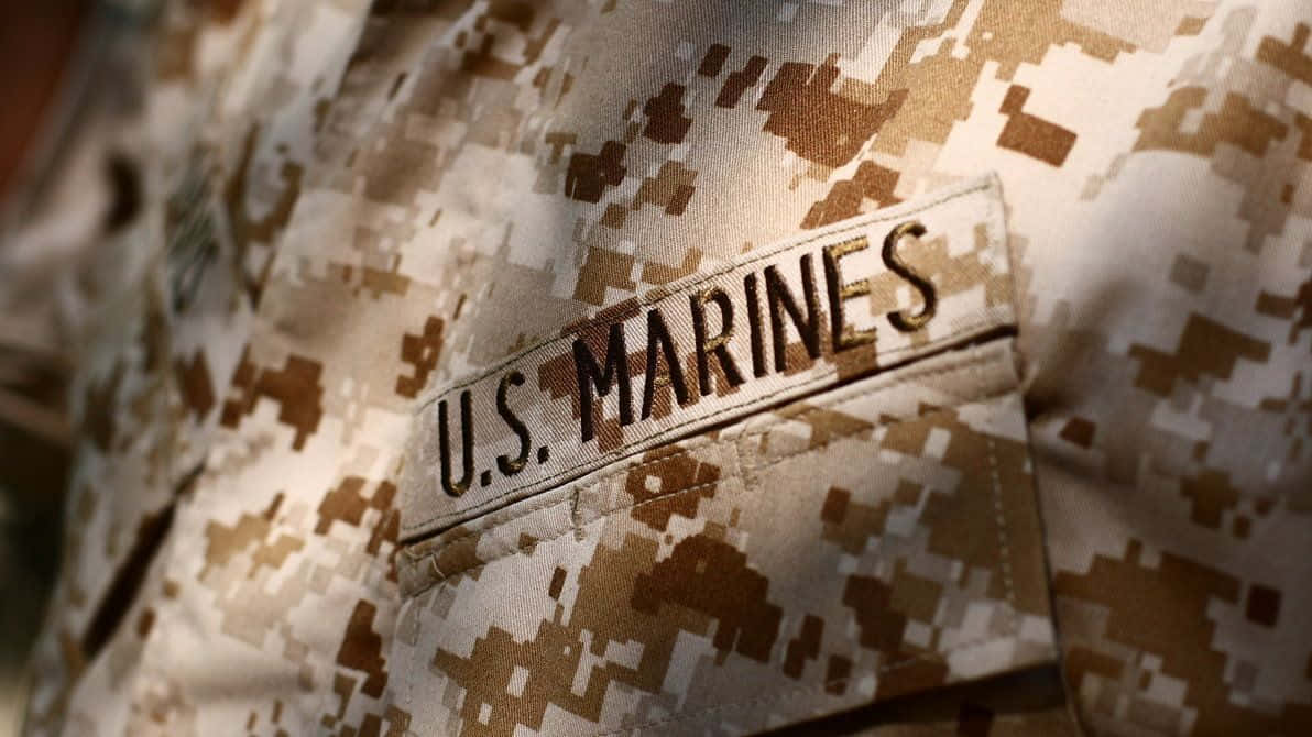 Uniformede Camuflaje De Los Marines De Ee. Uu. Fondo de pantalla