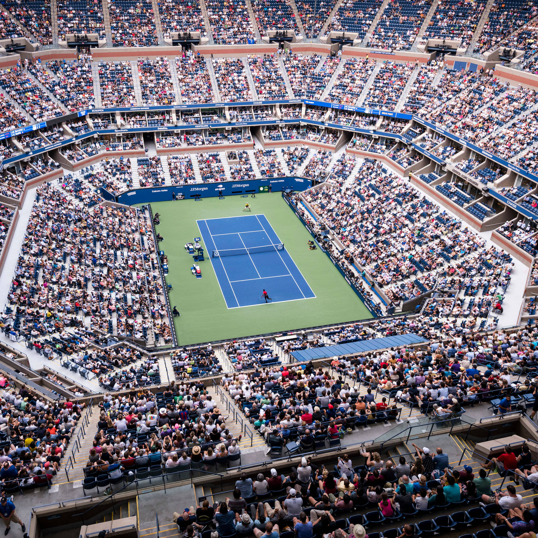 US Open Stadium With Audience Wallpaper